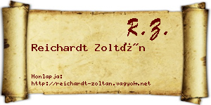 Reichardt Zoltán névjegykártya